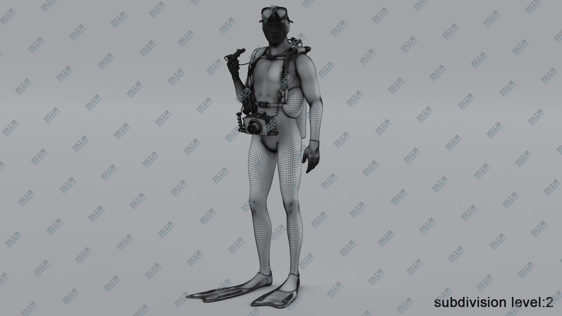 images/goods_img/20210113/3D model Scuba Diver Animated HQ/3.jpg